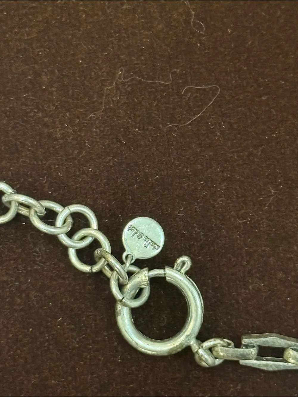 Stella & Dot Sterling Silver Spike Fringe Anklet - Silver